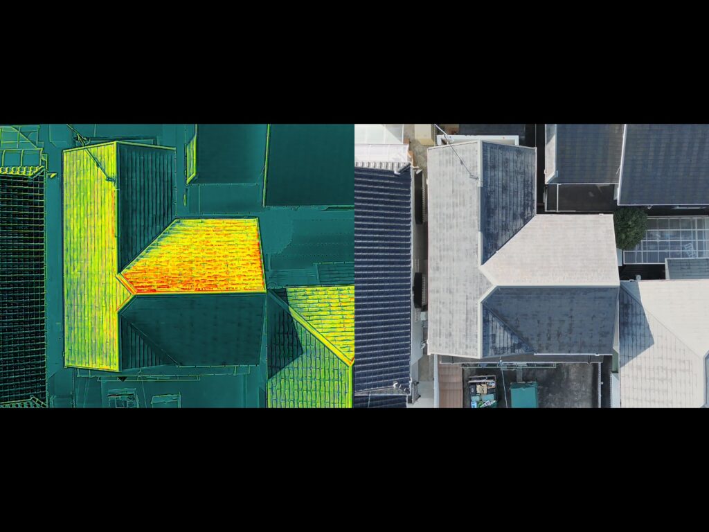 赤外線ドローンで「見えない不具合」を発見